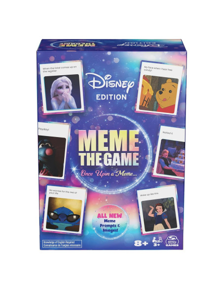 Juego de Cartas Disney Meme Spin Master, Diversión Familiar Juego de Cartas Disney Meme Spin Master, Diversión Familiar