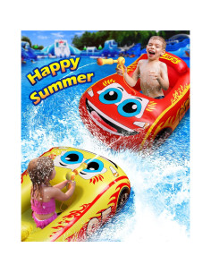 Flotador de piscina HopeRock coche con pistola de agua 114 cm 2