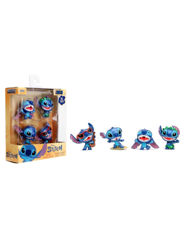 Figuras de Metal Jada Disney Stitch 4-Pack 6.35 cm