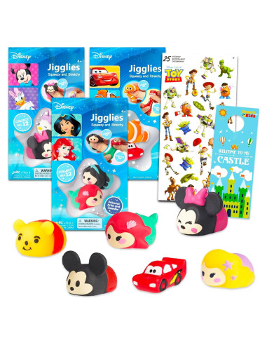 Paquete Mega Juguetes Estirables Disney Jigglies - 6 Figuras