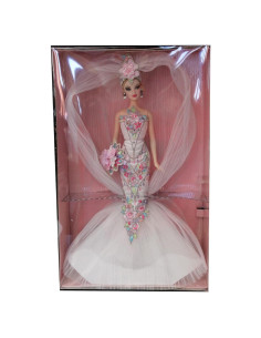 Muñeca Barbie Mattel Bob Mackie Couture Novia 40x25x11cm