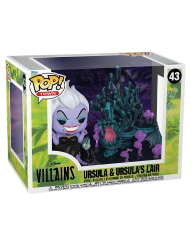 Funko POP Towns Villanos - Guarida de Úrsula - Figura 12 cm