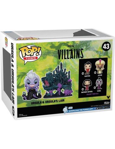 Funko POP Towns Villanos - Guarida de Úrsula - Figura 12 cm