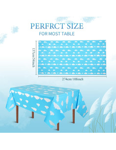 Manteles de Fiesta Hosuly 12 Pcs 137x274 cm Colorido 2