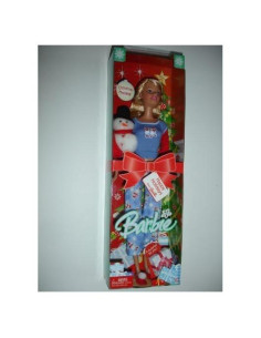 Muñeca Barbie Mañana de Navidad con Muñeco de Nieve Mattel