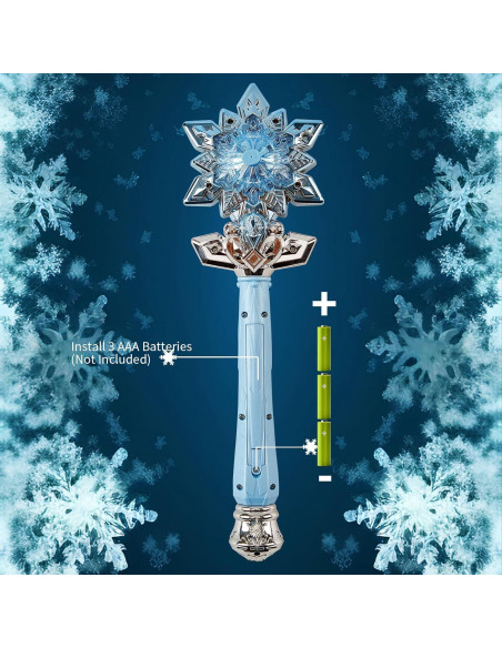 Varita de Nieve Brillante Fleeting Time - Azul 36 cm Varita de Nieve Brillante Fleeting Time - Azul 36 cm