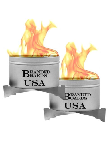 Estufa y fogata portátil Branded Boards 2-Pack 10,16 cm