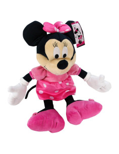Peluche Minnie Mouse 38 cm Disney con vestido rosa