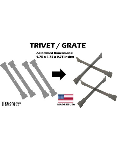 Estufa y fogata portátil Branded Boards 2-Pack 10,16 cm