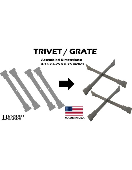 Estufa y fogata portátil Branded Boards 2-Pack 10,16 cm