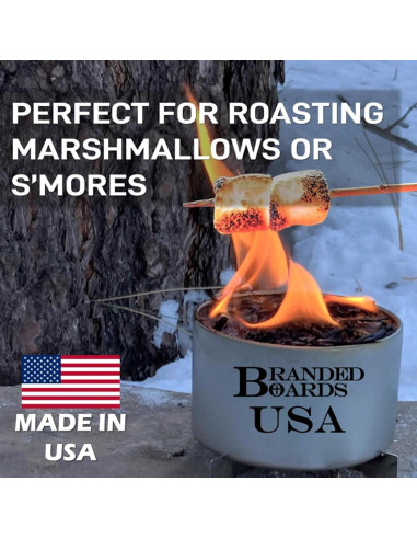 Estufa y fogata portátil Branded Boards 2-Pack 10,16 cm