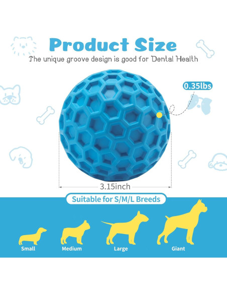 Juguetes Indestructibles para Perros HIPPIH 2 Pack
