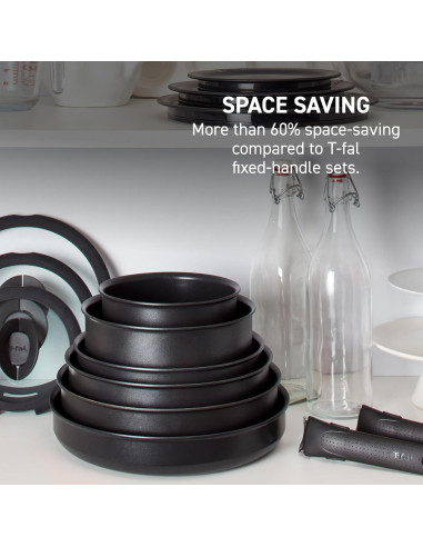 Juego de Utensilios de Cocina T-fal 14 Piezas Vainilla