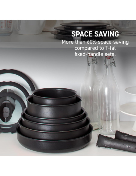 Juego de Utensilios de Cocina T-fal 14 Piezas Vainilla