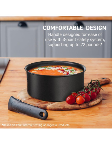 Juego de Utensilios de Cocina T-fal 14 Piezas Vainilla