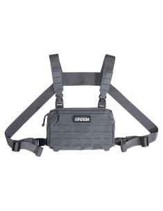 Mochila Táctica de Pecho EXCELENTE ELITE SPANKER Gris EDC