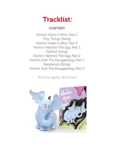 Figurita de audio Tonies Horton escucha a Quién 3+ años