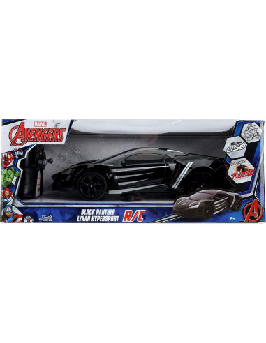 Coche RC Lykan Hypersport Marvel Pantera Negra 1:16