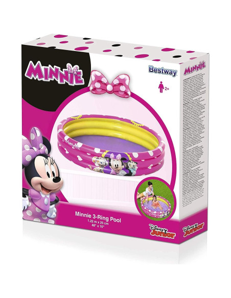 Piscina Inflable Bestway Disney Minnie 122 cm Rosa 140L