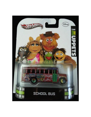 Hot Wheels Autobús Escolar Disney Los Muppets 7.62 cm