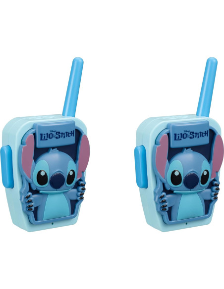Walkie Talkies eKids Stitch para Niños, 228 m de Rango