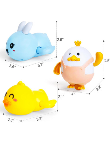 Set de 3 Juguetes de Baño MOREDOTS para Bebés