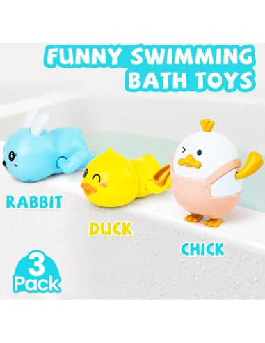 Set de 3 Juguetes de Baño MOREDOTS para Bebés