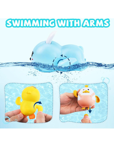 Set de 3 Juguetes de Baño MOREDOTS para Bebés