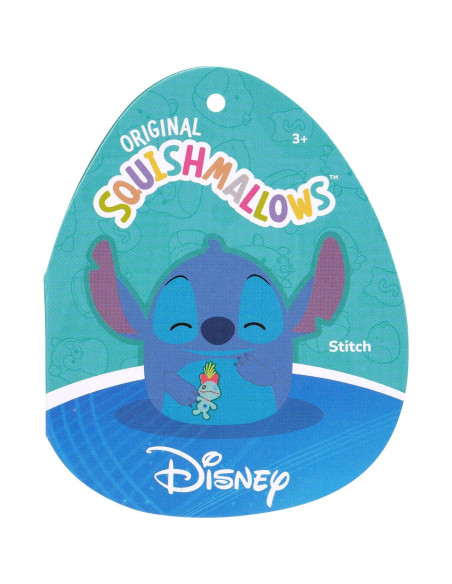 Squishmallows Disney Stitch 20cm Sosteniendo Scrump