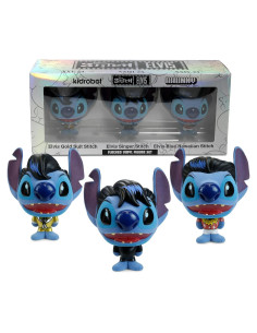 Figuras de Vinilo Kidrobot Disney Stitch Elvis Set de 3