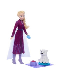 Muñeca Elsa Disney Frozen + Conjunto de Osito Mattel