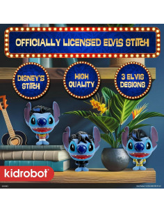 Figuras de Vinilo Kidrobot Disney Stitch Elvis Set de 3 2