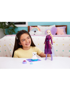 Muñeca Elsa Disney Frozen + Conjunto de Osito Mattel 2