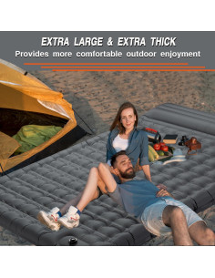 Colchón Inflable Doble ABTOHE 207x143 cm 4 cm Grosor 2