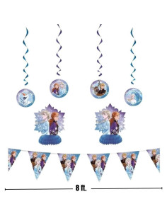 Kit de Decoración Frozen 2 Unique 7 Piezas para Fiesta 2
