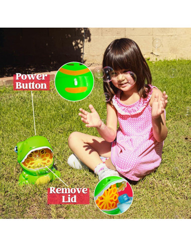 Máquina de Burbujas Joyin Dinosaurio Verde 5000 burbujas/min