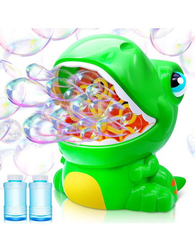 Máquina de Burbujas Joyin Dinosaurio Verde 5000 burbujas/min