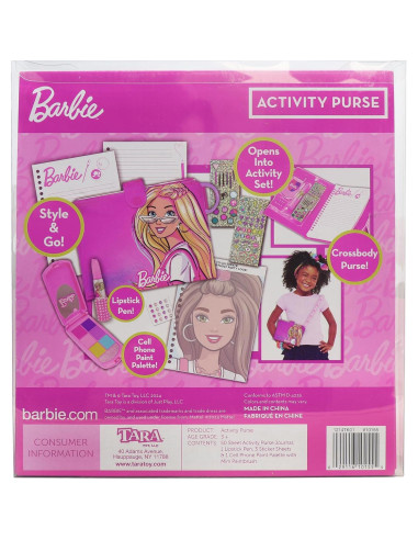 Bolsa de Actividades Barbie Tara Toys 8 Piezas Creativas