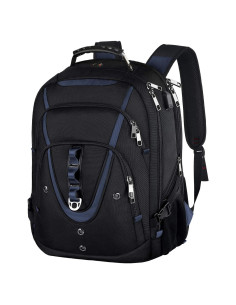 Mochila para Laptop 17.3" MF Azul con Carga USB y RFID