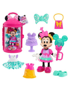 Muñeca Minnie Mouse Just Play 15 cm con Accesorios Fiesta