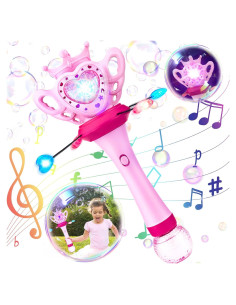 Varita de Burbujas DoodleDoo Rosa con Luz y Música