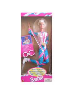 Muñeca Super Gimnasta Barbie Mattel 29 cm con Anillo