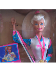 Muñeca Super Gimnasta Barbie Mattel 29 cm con Anillo 2