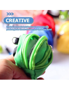 Mini Mochila para Muñecas NUOBESTY 3 Piezas con Cremallera 2