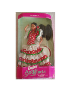 Muñeca Barbie Andalucía Edición Limitada Mattel 34.5x19.3cm