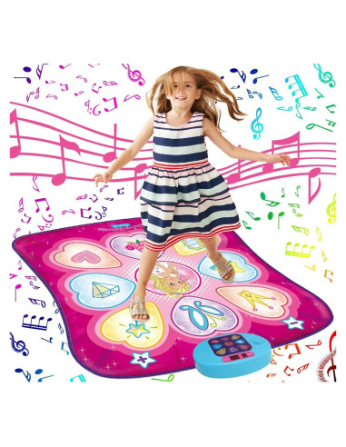 Alfombra de Baile SUNLIN Rosa con Luces LED y Música