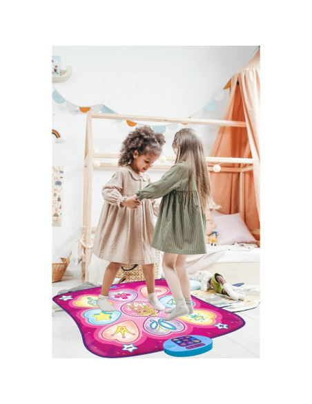 Alfombra de Baile SUNLIN Rosa con Luces LED y Música