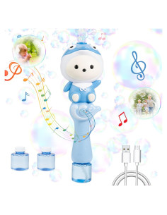 Varita de Burbujas Eléctrica Imymax Azul Delfín Recargable