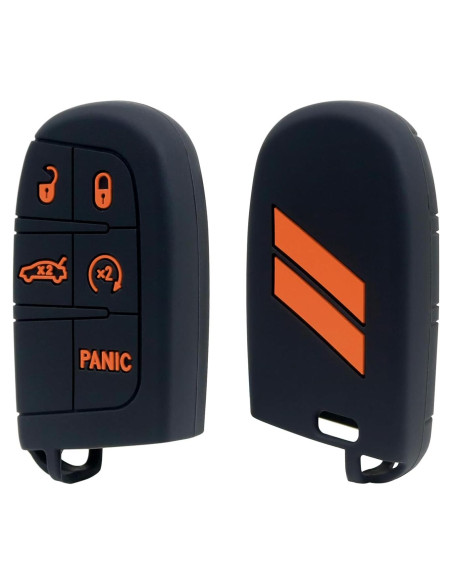 Cubierta de llavero Dodge REMOCH 5 botones Naranja 1PC