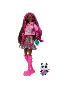 Muñeca Barbie Extra Mattel con accesorios y panda mascota